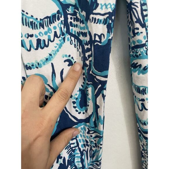 Lilly Pulitzer Ailsie Strapless Jumpsuit Romper Blue Keep On Trunkin Size Small - Picture 4 of 8